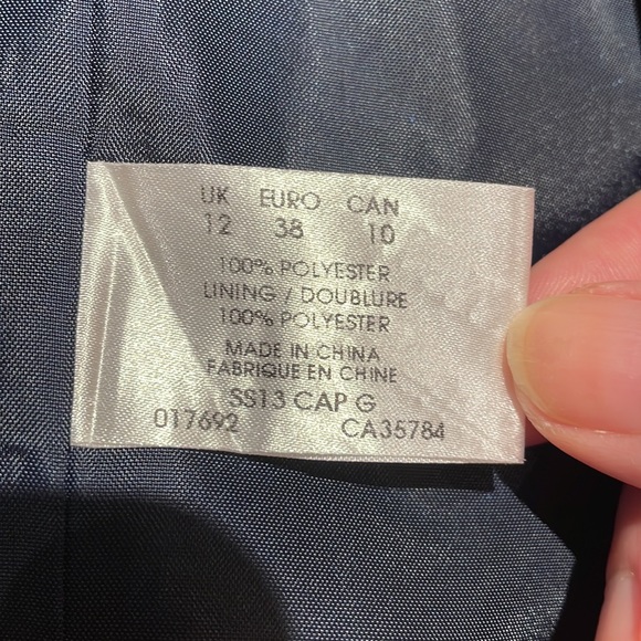 Navy Blue Polka Dot Dress - Picture 4 of 4